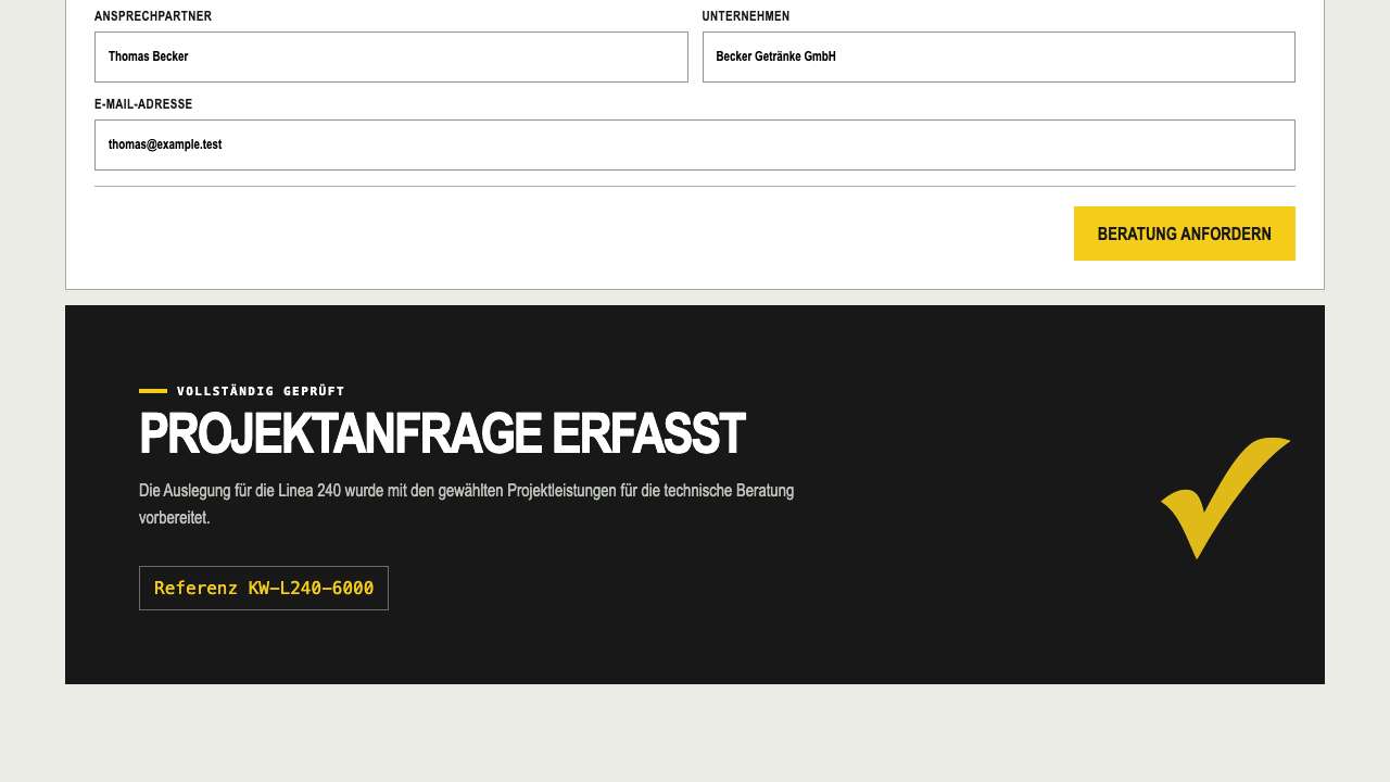 Successful industrial enquiry during an earlier website monitoring run